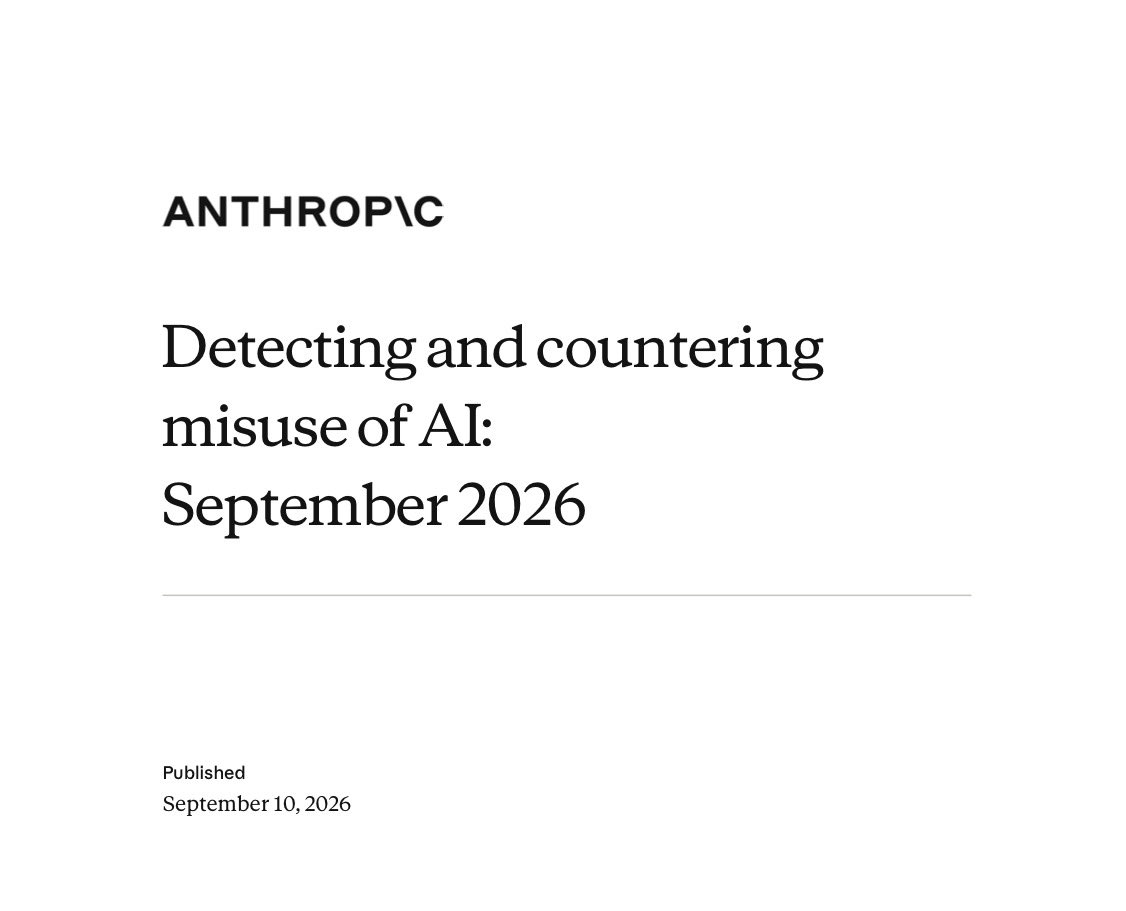 Anthropic report card