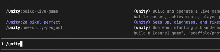 Unity Claude Code plugin