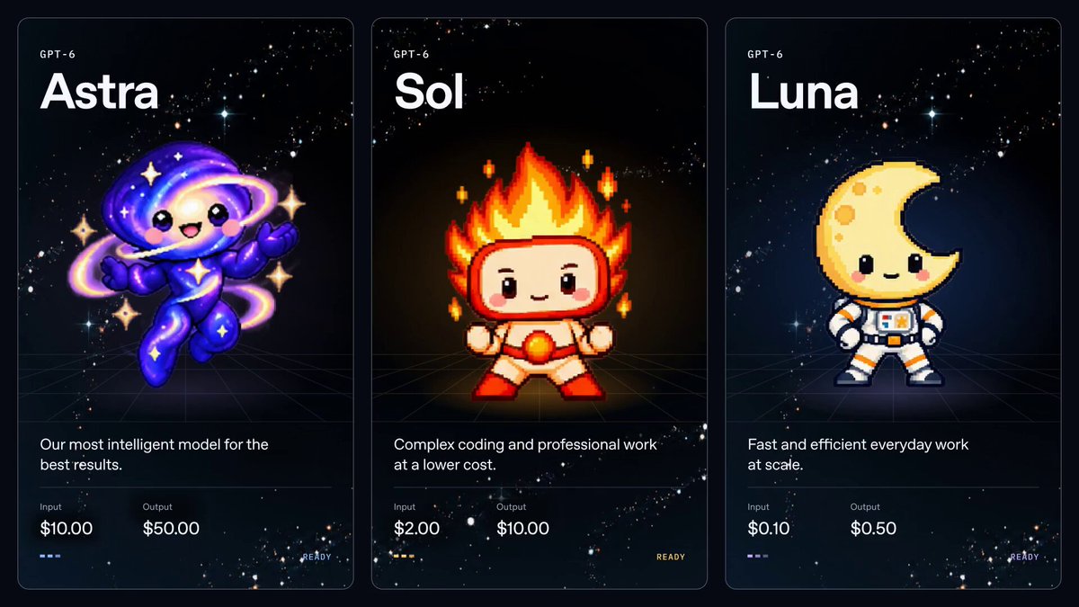 GPT-6 Sol and Luna