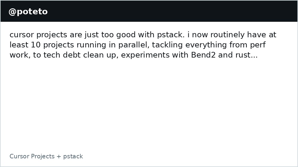 Cursor Projects pstack