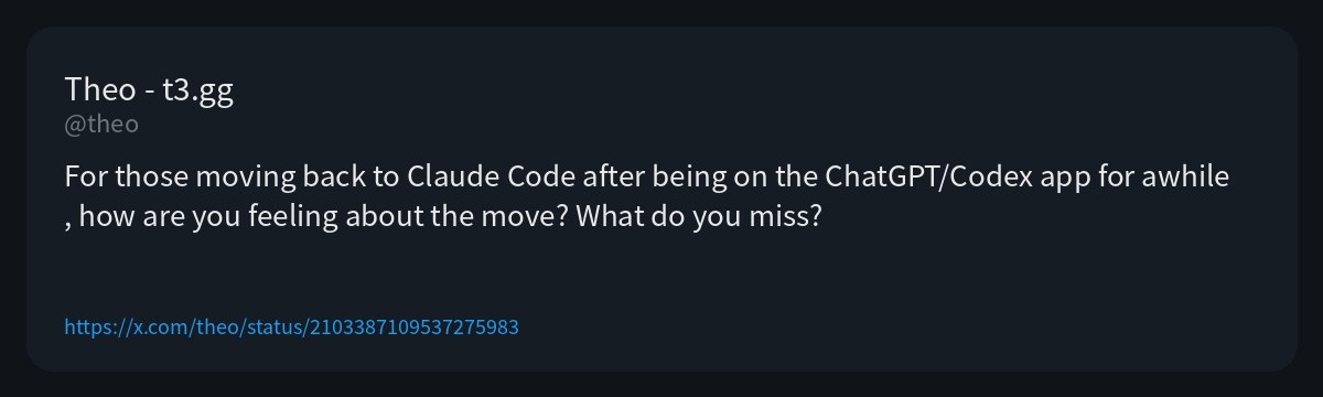 Claude Code vs Codex feelings