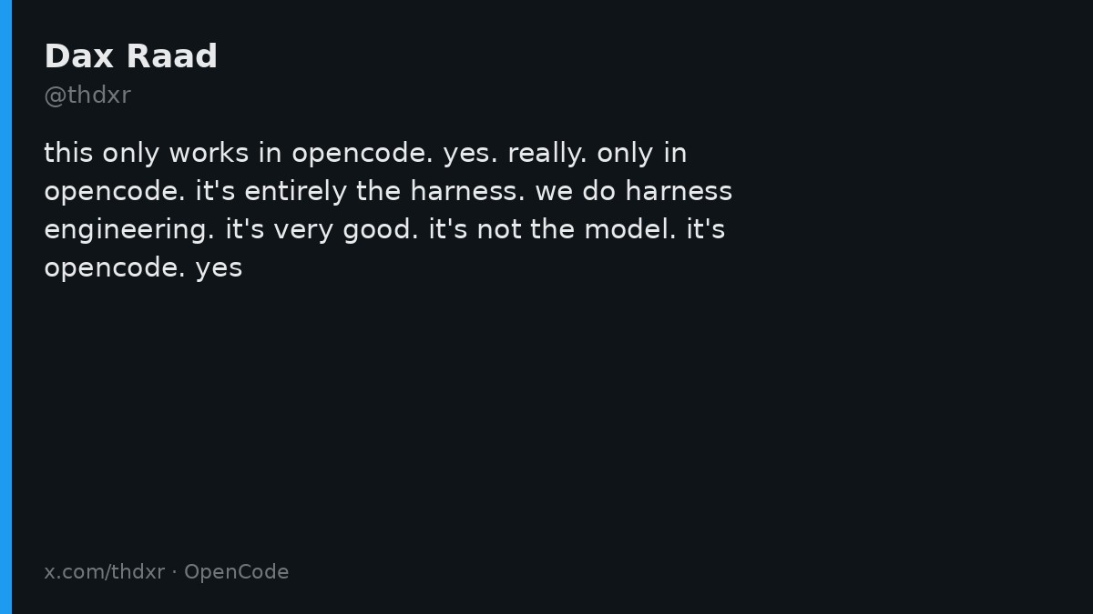 OpenCode harness