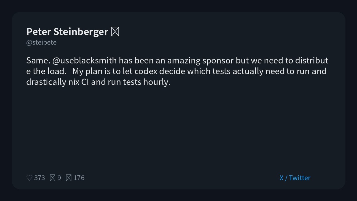 Codex for CI