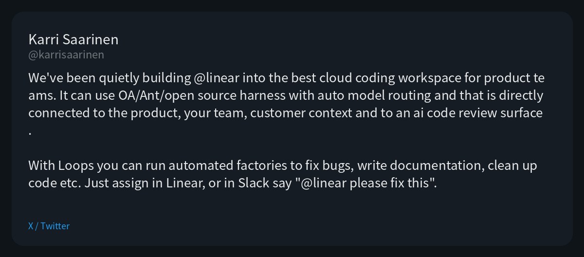 Linear coding workspace