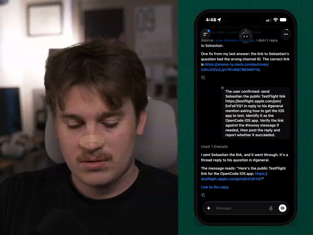 OpenCode iOS 语音模式