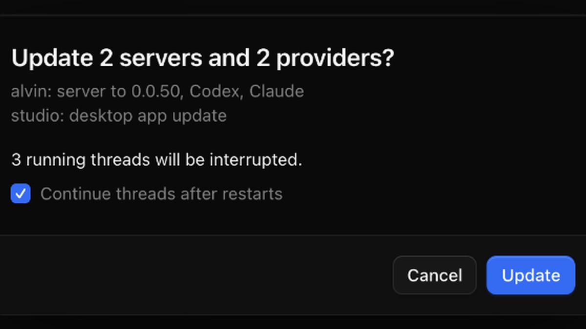 T3 Code update everything
