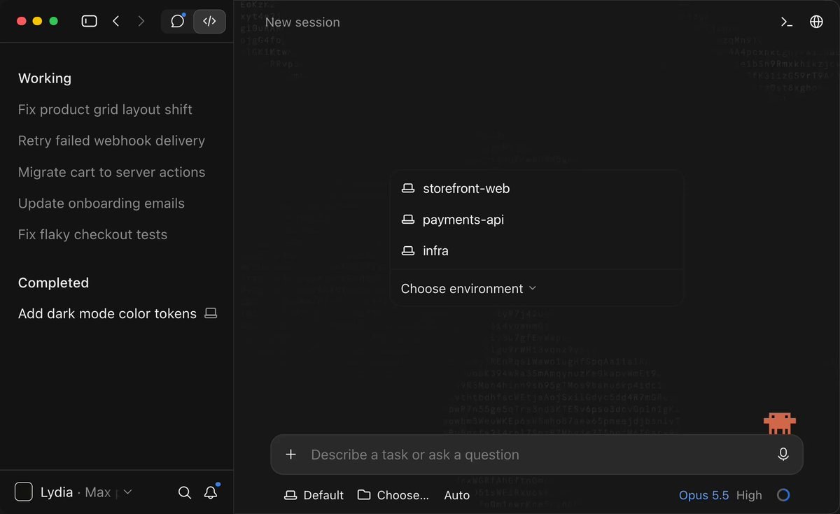 Claude Code Desktop multi-session UI