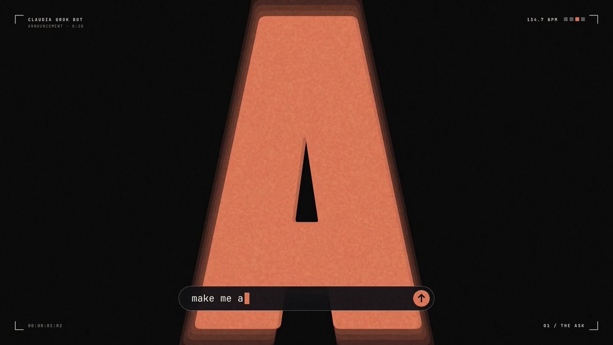 Music-video teaser made autonomously by the Claudia Grok Bot