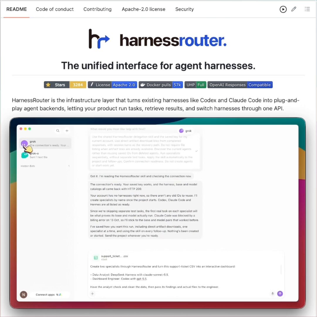 HarnessRouter 接 Grok Bot