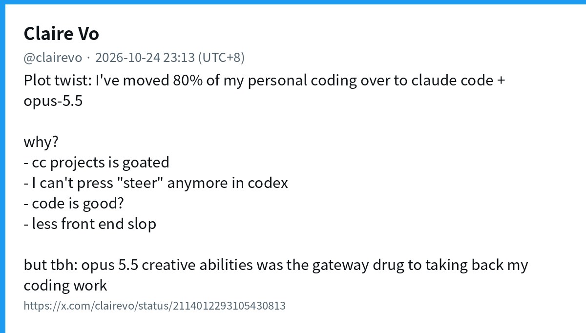 Claire Vo 迁到 Claude Code