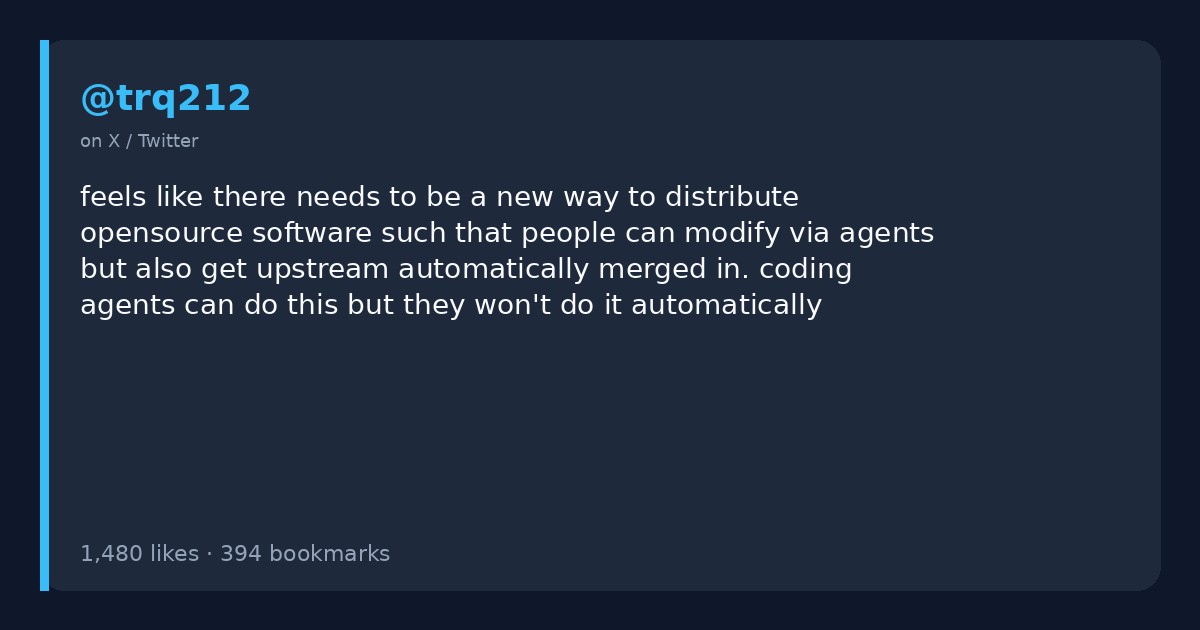 OSS distribution for agents
