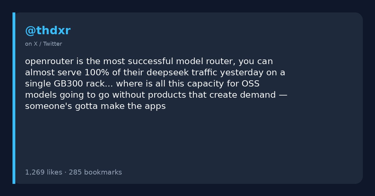 thdxr OSS inference demand
